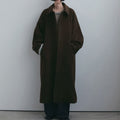 【11月上旬入荷次第お届けのご予約】anuke（アンヌーク） Soutiencollar Over Coat ステンカラーコート（CGRY/BRN）62620003.