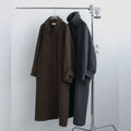 【11月上旬入荷次第お届けのご予約】anuke（アンヌーク） Soutiencollar Over Coat ステンカラーコート（CGRY/BRN）62620003.