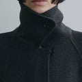 【11月上旬入荷次第お届けのご予約】anuke（アンヌーク） Soutiencollar Over Coat ステンカラーコート（CGRY/BRN）62620003.