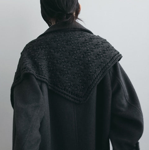 【11月上旬入荷次第お届けのご予約】anuke（アンヌーク） Soutiencollar Over Coat ステンカラーコート（CGRY/BRN）62620003.