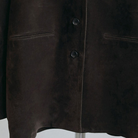 【10月上旬入荷次第お届けのご予約】anuke（アンヌーク） Eco Suede Jacket エコスエードジャケット（D/BRN）62620109.