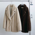 【11月中旬入荷次第お届けのご予約】anuke（アンヌーク）Eco Minkfur Jacket エコミンクファージャケット（IVR/BRN）62620110.