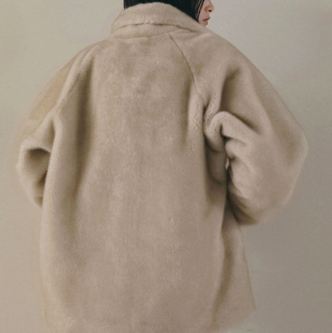 【11月中旬入荷次第お届けのご予約】anuke（アンヌーク）Eco Minkfur Jacket エコミンクファージャケット（IVR/BRN）62620110.