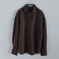 【10月中旬入荷次第お届けのご予約】anuke（アンヌーク）Opencollar Stripe Shirts ストライプシャツ（IVR/PNK/BRN）62620414.