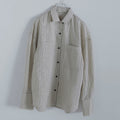 【10月中旬入荷次第お届けのご予約】anuke（アンヌーク）Opencollar Stripe Shirts ストライプシャツ（IVR/PNK/BRN）62620414.