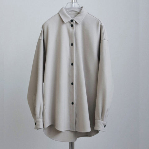 【10月中旬入荷次第お届けのご予約】anuke（アンヌーク）Wool Over Shirts ウールオーバーシャツ（IVR/CGRY/NVY）62620415