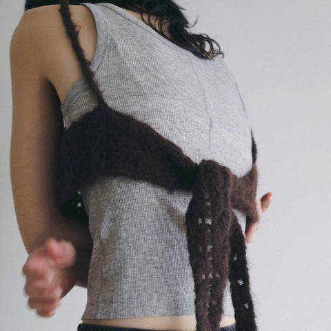 【7月中旬お届けのご予約】anuke（アンヌーク） 2026SS  Crochet Knit Bustier クロシェニットビスチェ　62620510.