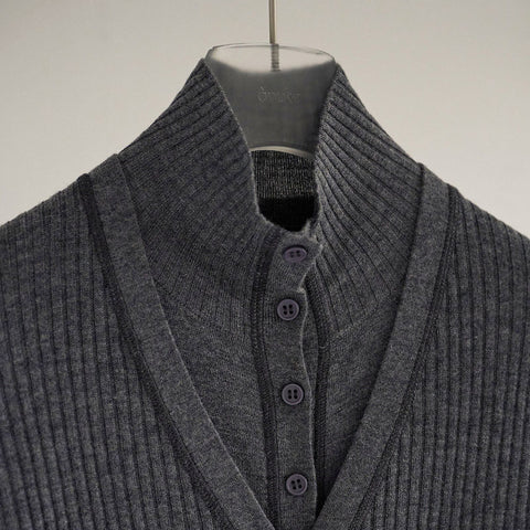 【9月中旬お届けのご予約】anuke（アンヌーク） 2026SS Layered Highneck Knit レイヤードハイネックニット　62620512.