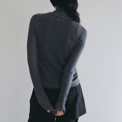 【9月中旬お届けのご予約】anuke（アンヌーク） 2026SS Layered Highneck Knit レイヤードハイネックニット　62620512.