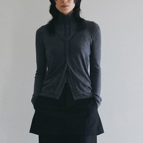 【9月中旬お届けのご予約】anuke（アンヌーク） 2026SS Layered Highneck Knit レイヤードハイネックニット　62620512.