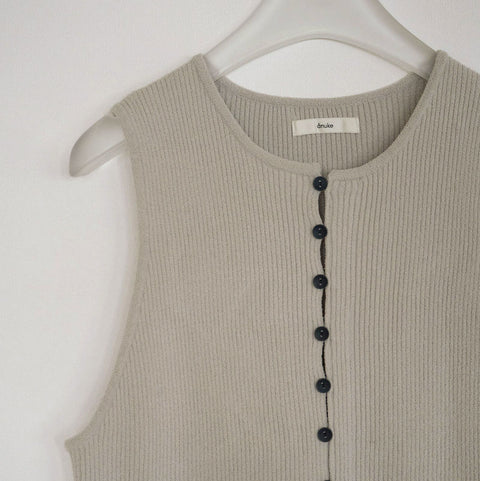 【8月中旬お届けのご予約】anuke（アンヌーク） 2026SS Americansleeve Mole Knit モールニット　62620517.