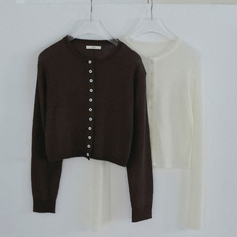 【10月中旬入荷次第お届けのご予約】anuke（アンヌーク） Layered Crewneck Cardigan レイヤードニットセット（CGRY/BRN）62620531