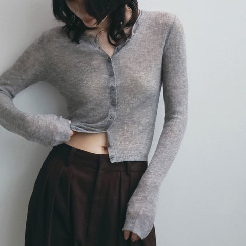 【10月中旬入荷次第お届けのご予約】anuke（アンヌーク） Layered Crewneck Cardigan レイヤードニットセット（CGRY/BRN）62620531