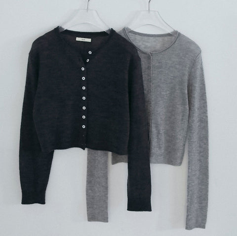 【10月中旬入荷次第お届けのご予約】anuke（アンヌーク） Layered Crewneck Cardigan レイヤードニットセット（CGRY/BRN）62620531