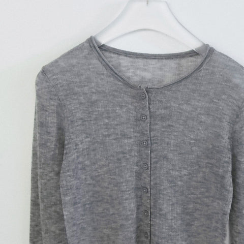 【10月中旬入荷次第お届けのご予約】anuke（アンヌーク） Layered Crewneck Cardigan レイヤードニットセット（CGRY/BRN）62620531