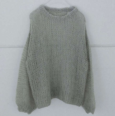 【10月下旬入荷次第お届けのご予約】anuke（アンヌーク） Lowgauge Mohair Knit モヘアニット（IVR/CGRY/MNT）62620533.