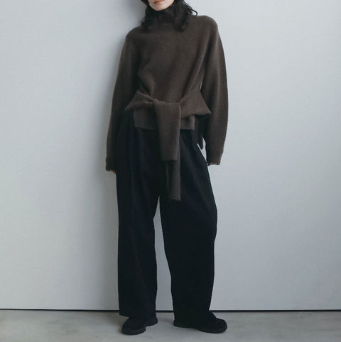 【11月中旬入荷次第お届けのご予約】anuke（アンヌーク）Layered Soft Knit レイヤードニットトップス（BEG/BRN）62620537
