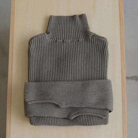 【11月上旬入荷次第お届けのご予約】anuke（アンヌーク） Slit Turtle Knit ラウンドスリットタートルニット（IVR/MCA/MIX/CGRY/BLK）62620539.