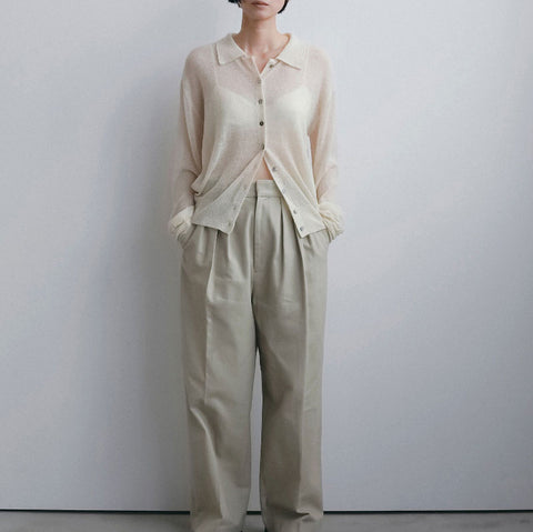 【10月下旬入荷次第お届けのご予約】anuke（アンヌーク）Over Knit Shirts オーバーニットシャツ（IVR/PNK/BLK） 62620542