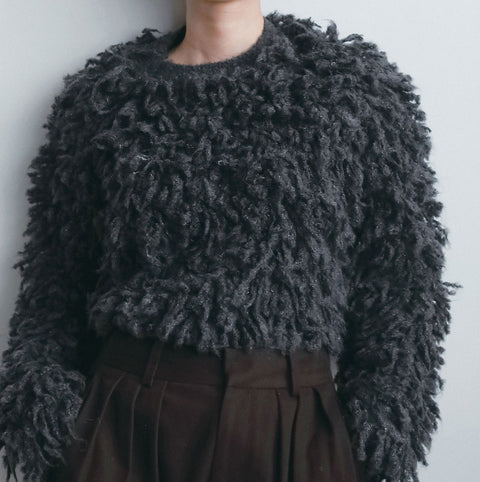 【10月下旬入荷次第お届けのご予約】anuke（アンヌーク）Loop Knit Tops ループニットトップス（IVR/CGRY）62620549.