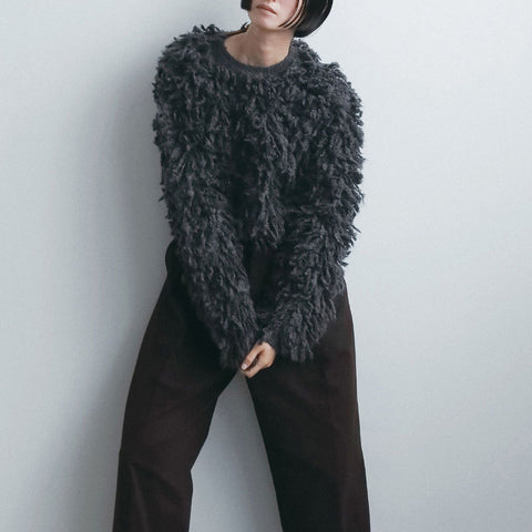 【10月下旬入荷次第お届けのご予約】anuke（アンヌーク）Loop Knit Tops ループニットトップス（IVR/CGRY）62620549.