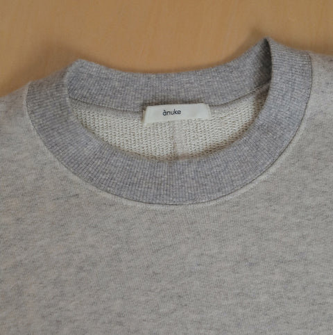 【11月中旬入荷次第お届けのご予約】anuke（アンヌーク）Soft Sweat Tops ソフトスウェット（GRY/NVY）62620625.