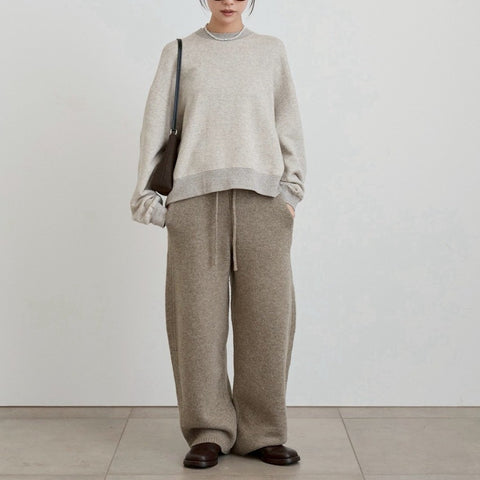 【11月中旬入荷次第お届けのご予約】anuke（アンヌーク）Soft Sweat Tops ソフトスウェット（GRY/NVY）62620625.