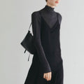【10月下旬入荷次第お届けのご予約】anuke（アンヌーク） Cashmere Silk Turtle カシミアシルクタートル（IVR/CGRY/BLK）62620635.