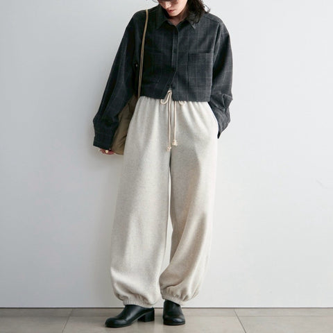【11月上旬入荷次第お届けのご予約】anuke（アンヌーク） Fleece Rough Pants フリースラフパンツ（PNK/OML/CGRY）62620712