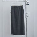 【10月中旬入荷次第お届けのご予約】anuke（アンヌーク）  Wool Cutoff Skirt ウールカットオフスカート（CGRY/NVY）62620807.