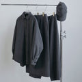 【10月中旬入荷次第お届けのご予約】anuke（アンヌーク）  Wool Cutoff Skirt ウールカットオフスカート（CGRY/NVY）62620807.