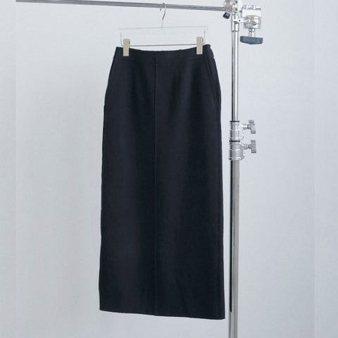 【10月中旬入荷次第お届けのご予約】anuke（アンヌーク）  Wool Cutoff Skirt ウールカットオフスカート（CGRY/NVY）62620807.