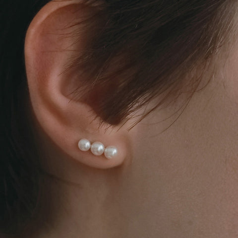【12月中旬入荷次第お届けのご予約】anuke（アンヌーク） Mini Pearl Pierce ミニピアスセット（WHT）62620905