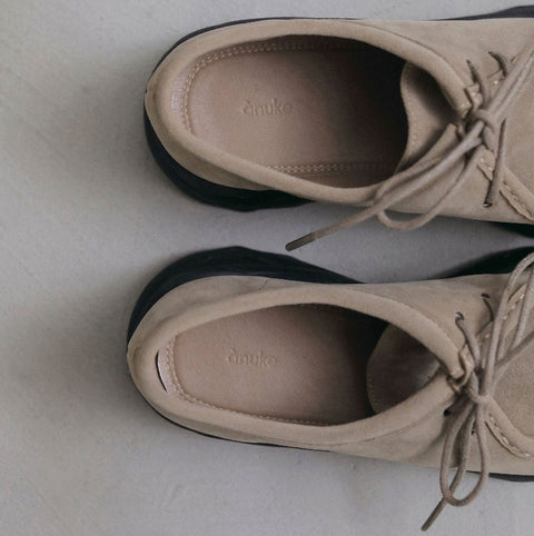 【10月下旬入荷次第お届けのご予約】anuke（アンヌーク）Eco Suede Moccasin エコスエードモカシン（BLK/BRN/BEG）62621009.