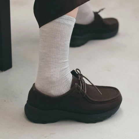 【10月下旬入荷次第お届けのご予約】anuke（アンヌーク）Eco Suede Moccasin エコスエードモカシン（BLK/BRN/BEG）62621009.