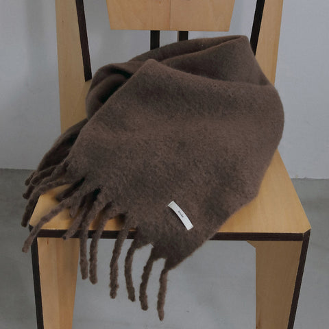 【11月下旬入荷次第お届けのご予約】anuke（アンヌーク）Soft Fringe Stole フリンジストール（PNK/BRN/CGRY）62621036