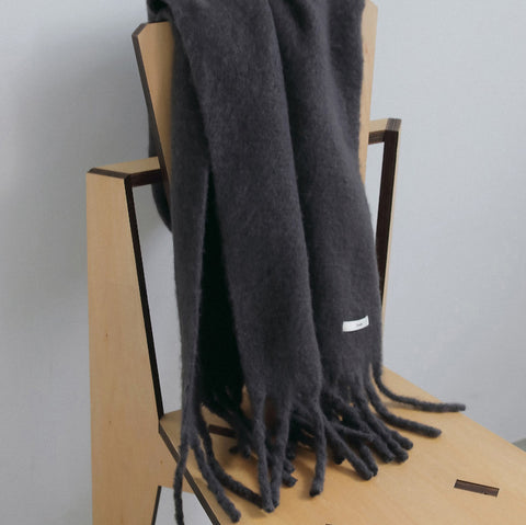 【11月下旬入荷次第お届けのご予約】anuke（アンヌーク）Soft Fringe Stole フリンジストール（PNK/BRN/CGRY）62621036