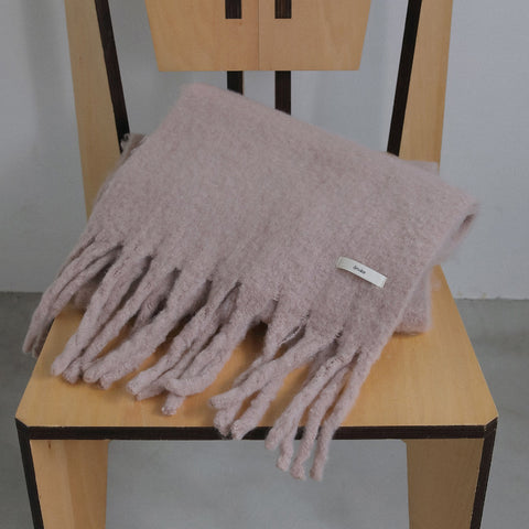 【11月下旬入荷次第お届けのご予約】anuke（アンヌーク）Soft Fringe Stole フリンジストール（PNK/BRN/CGRY）62621036