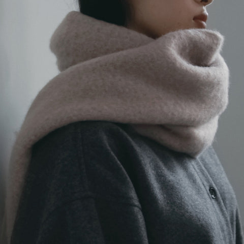 【11月下旬入荷次第お届けのご予約】anuke（アンヌーク）Soft Fringe Stole フリンジストール（PNK/BRN/CGRY）62621036