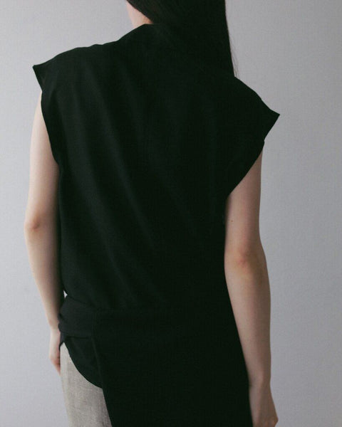 【4月下旬入荷次第お届けのご予約】anuke（アンヌーク） Woolchambray Sleeveless Shirts 62710405.