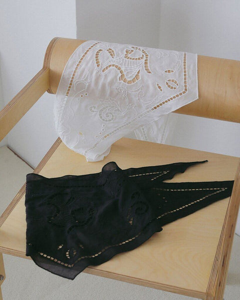 【3月下旬入荷次第お届けのご予約】anuke（アンヌーク） Cutwork Scarf 62711017.