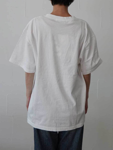 380. JOHNBULLE ジョンブル / NIRVANA SMILEY Tシャツ(ホワイト/ブラック)ユニセックス  (JT261C44)