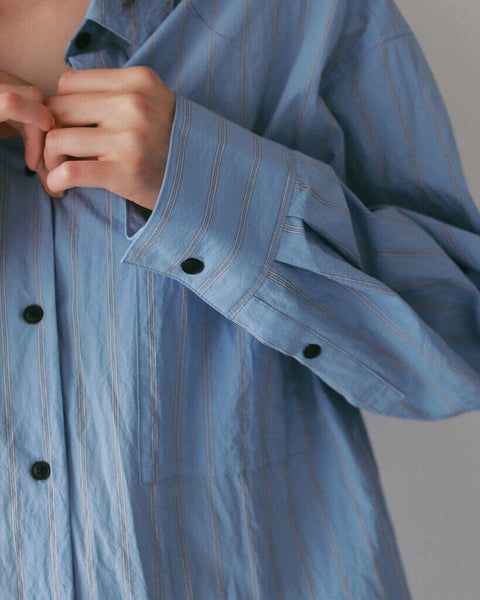 【3月中旬入荷次第お届けのご予約】anuke（アンヌーク） Dry Stripe Shirts 62710406.