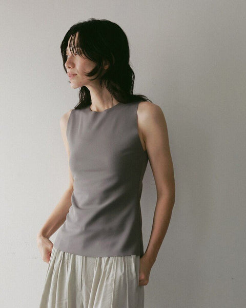 【4月下旬入荷次第お届けのご予約】anuke（アンヌーク） Sleeveless Georgette Tanktop 62710621.
