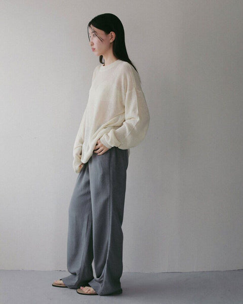 【4月下旬入荷次第お届けのご予約】anuke（アンヌーク） Dot jacquard Rough Pants 62710716.