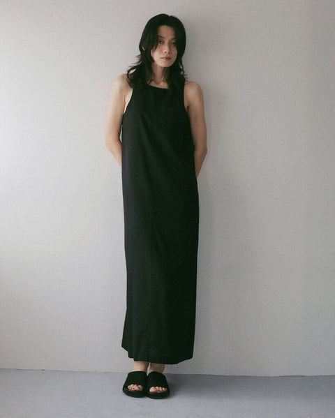 【4月下旬入荷次第お届けのご予約】anuke（アンヌーク） Woolchambray Sleeveless Onepiece 62710301.