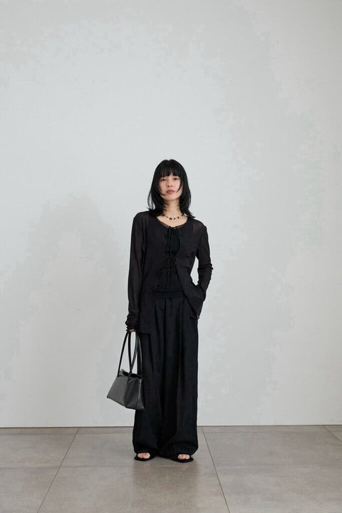 【2月上旬入荷次第お届けのご予約】anuke（アンヌーク） Georgette Pencil Skirt 62710803.