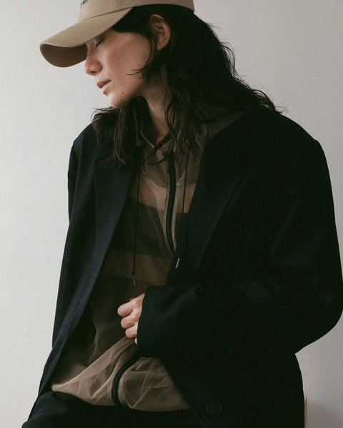 【4月上旬入荷次第お届けのご予約】anuke（アンヌーク） Tulle Zip Blouson 62710203.