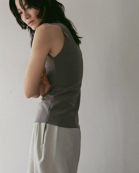 【4月下旬入荷次第お届けのご予約】anuke（アンヌーク） Sleeveless Georgette Tanktop 62710621.