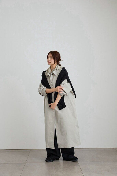 【2月上旬入荷次第お届けのご予約】anuke（アンヌーク） Soutiencollar Twill Coat 62710001.